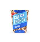 Cat Energy Slim 500 г с гречкой в пластиковом стакане синего цвета